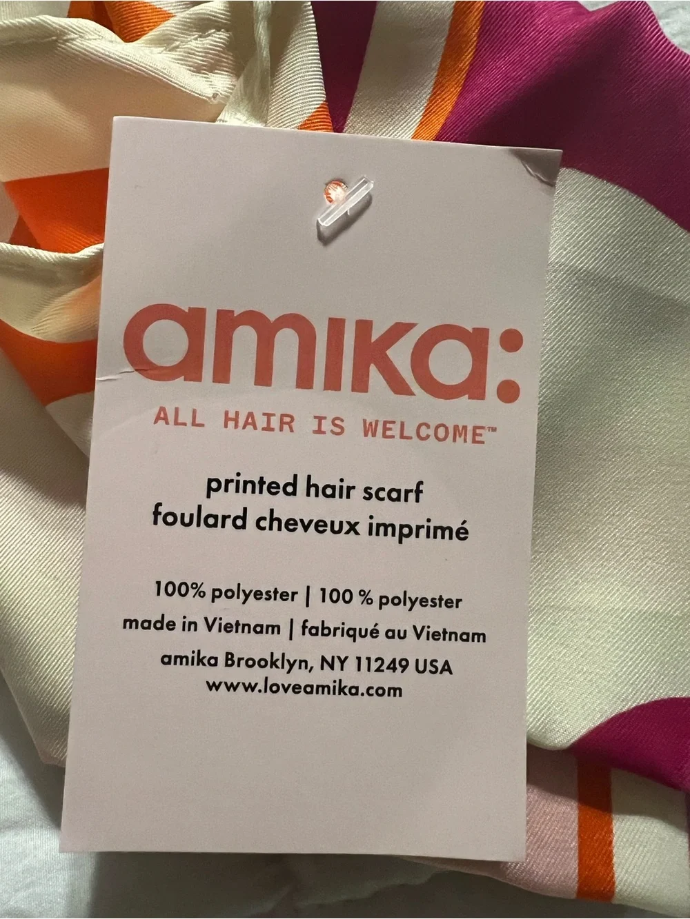 Amika body butter and head scarf NEW